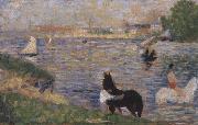 Georges Seurat, Horses in the Seine